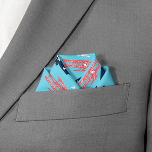 Biplane Pocket Square - Scalloped Fold - Knotty Tie Co.