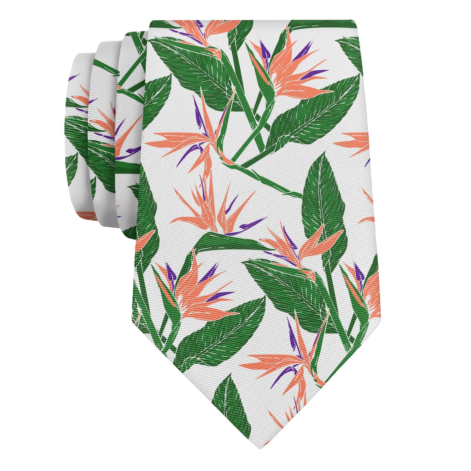 Bird of Paradise Necktie - Rolled - Knotty Tie Co.