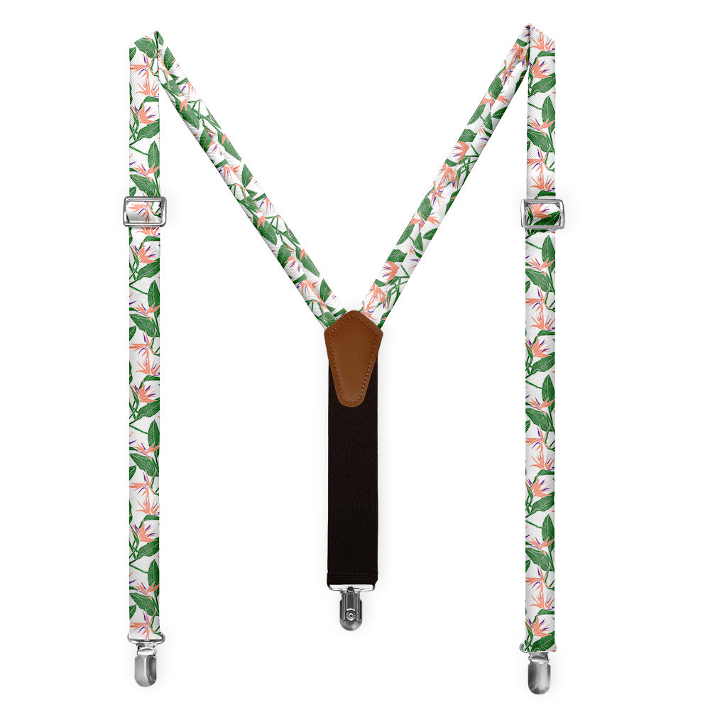 Bird of Paradise Suspenders - Full Front View - Knotty Tie Co.