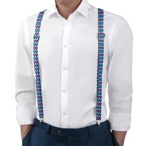 Bjorn Suspenders - On Model Back View - Knotty Tie Co.