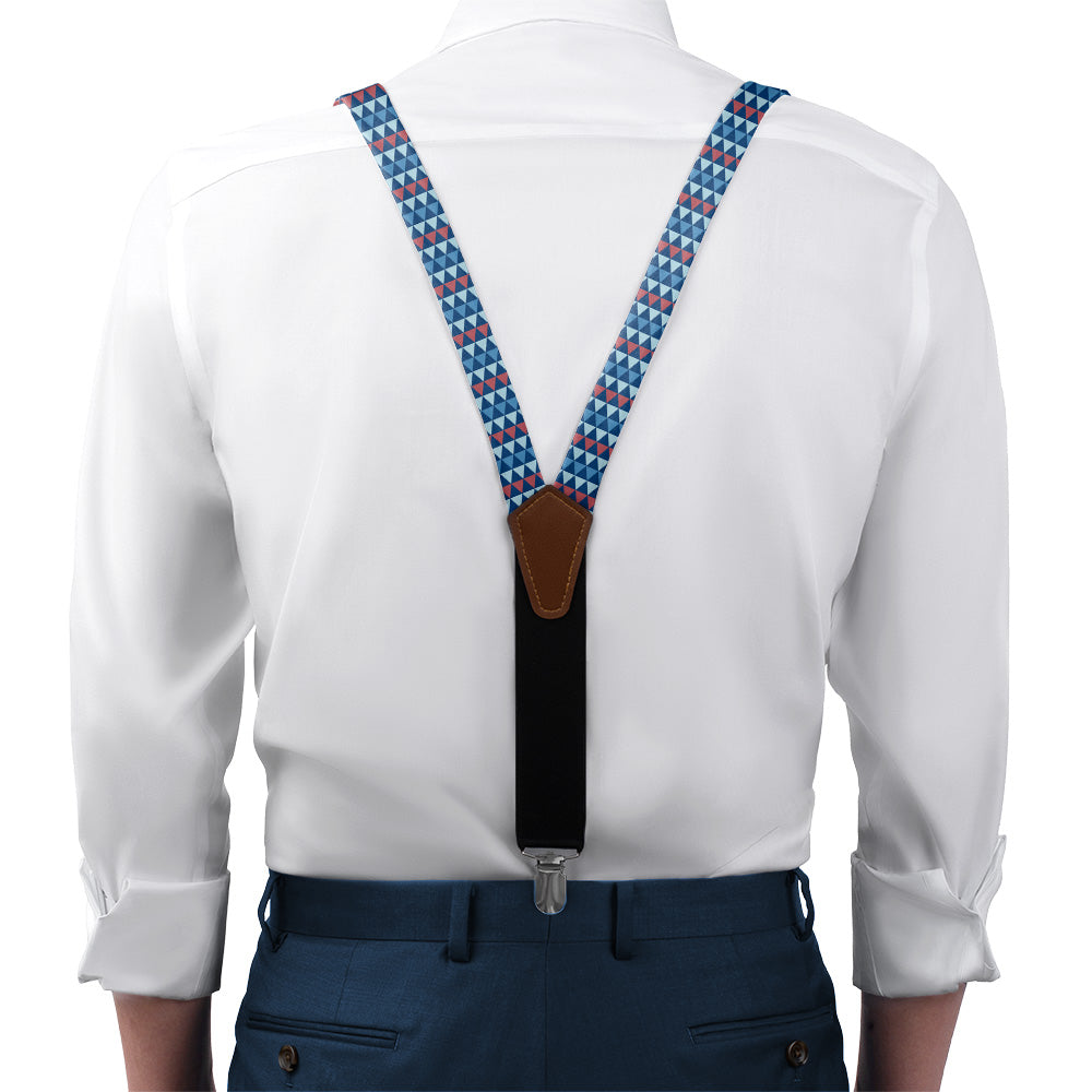 Bjorn Suspenders - On Model Front View - Knotty Tie Co.