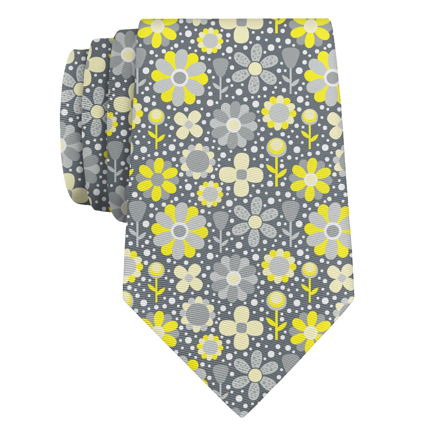 Bloom Floral Necktie - Rolled - Knotty Tie Co.