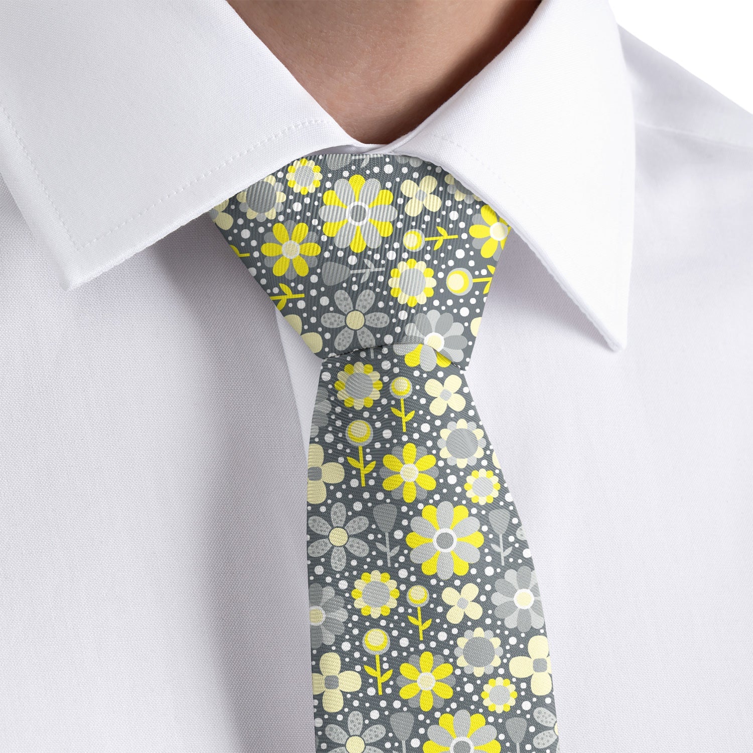 Bloom Floral Necktie - Rolled - Knotty Tie Co.