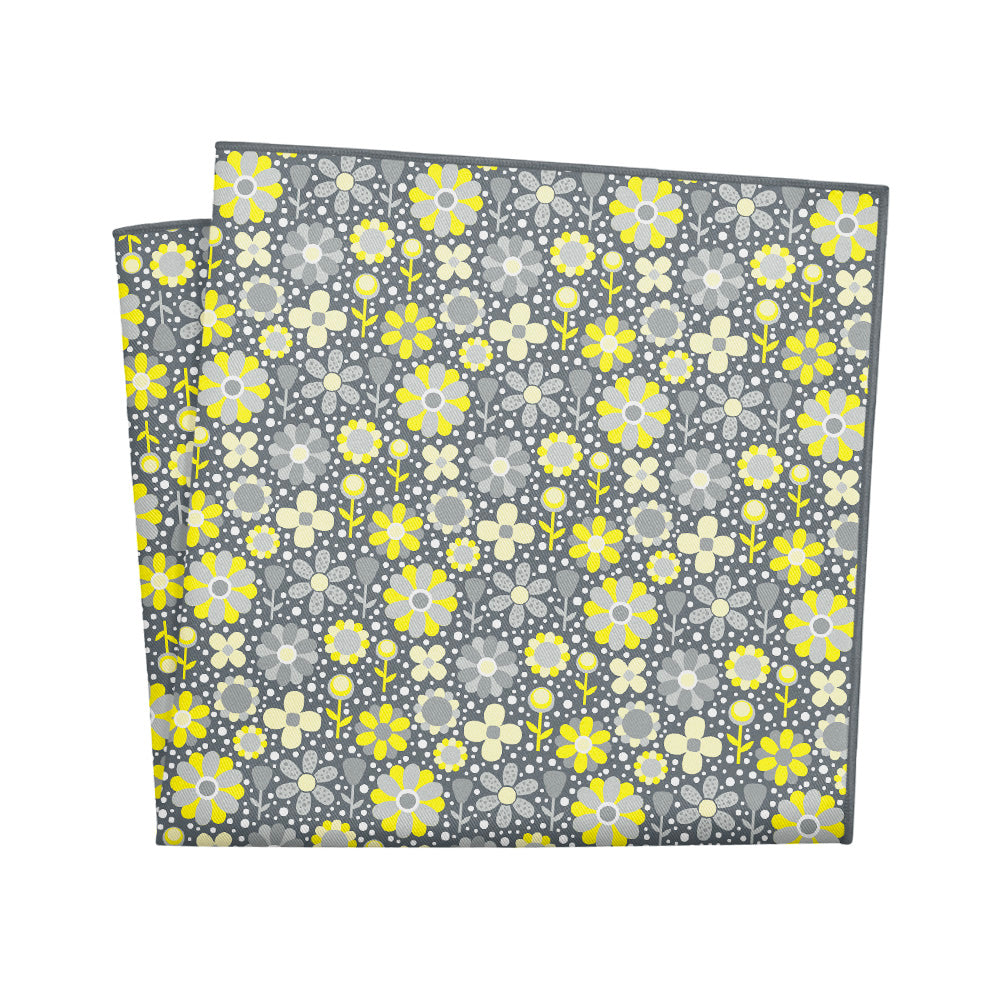 Bloom Floral Pocket Square - 12" Square - Knotty Tie Co.