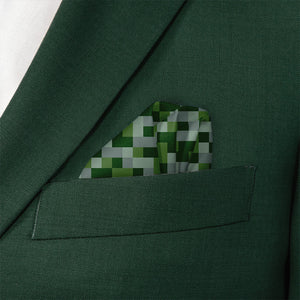 Blur Geometric Pocket Square - Wave Fold - Knotty Tie Co.