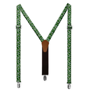 Blur Geometric Suspenders - Full Front View - Knotty Tie Co.