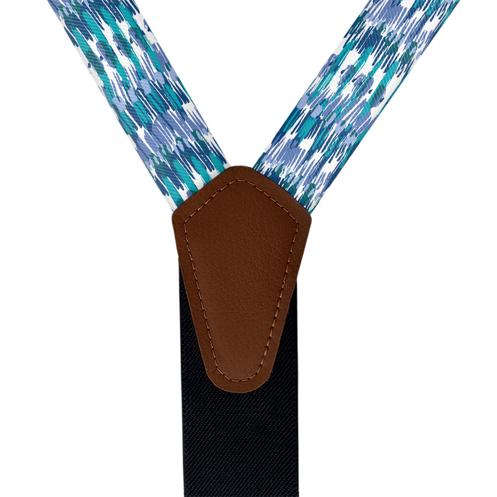 Boho Stripe Suspenders - Vegan Leather Y-Back - Knotty Tie Co.