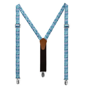 Boho Stripe Suspenders - Full Front View - Knotty Tie Co.