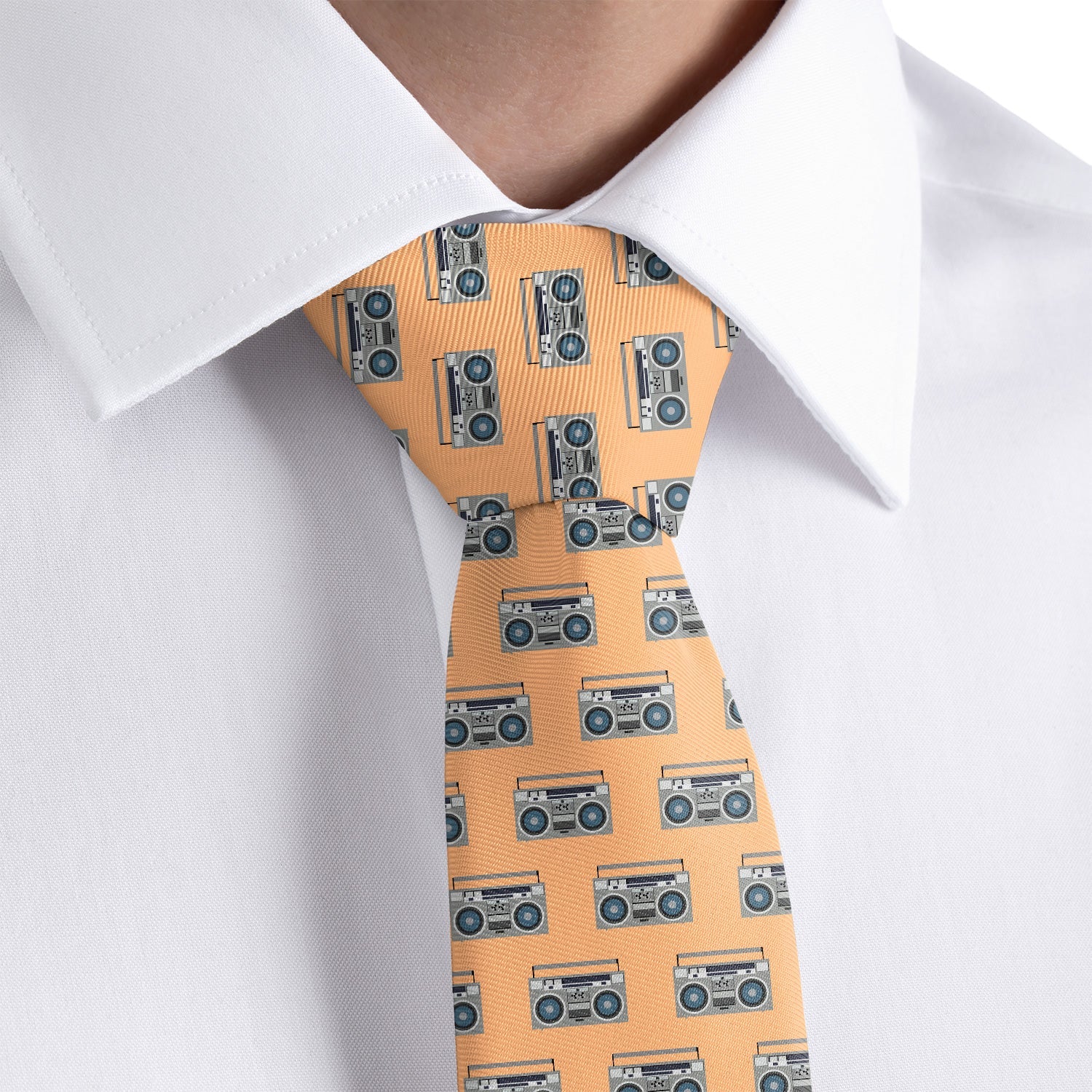 Boombox Necktie - Rolled - Knotty Tie Co.