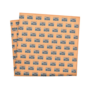 Boombox Pocket Square - 12" Square - Knotty Tie Co.