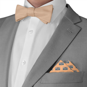 Boombox Pocket Square - Matching Bow Tie - Knotty Tie Co.