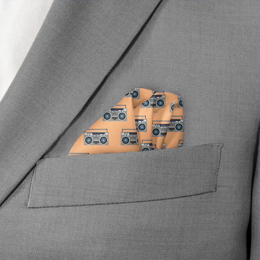 Boombox Pocket Square - Wave Fold - Knotty Tie Co.