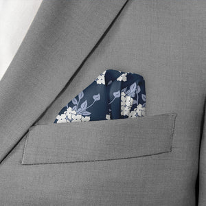 Bouquet Floral Pocket Square - Wave Fold - Knotty Tie Co.