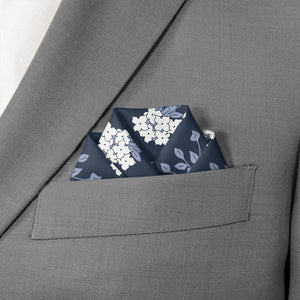 Bouquet Floral Pocket Square - Scalloped Fold - Knotty Tie Co.