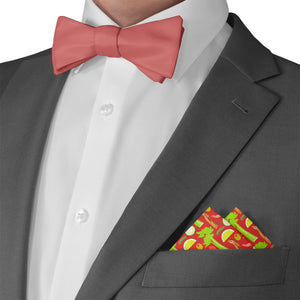 Breakfast Salad Pocket Square - Matching Bow Tie - Knotty Tie Co.