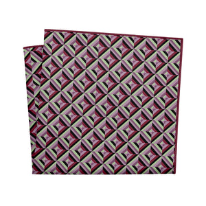 Brick Geometric Pocket Square - 12" Square - Knotty Tie Co.