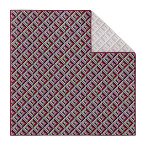 Brick Geometric Pocket Square - Printed - Knotty Tie Co.