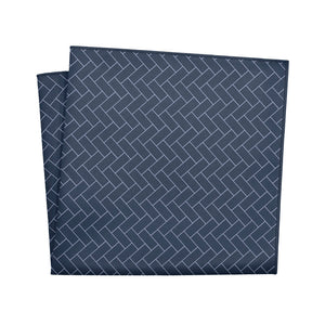 Brickwork Geo Pocket Square - 12" Square - Knotty Tie Co.