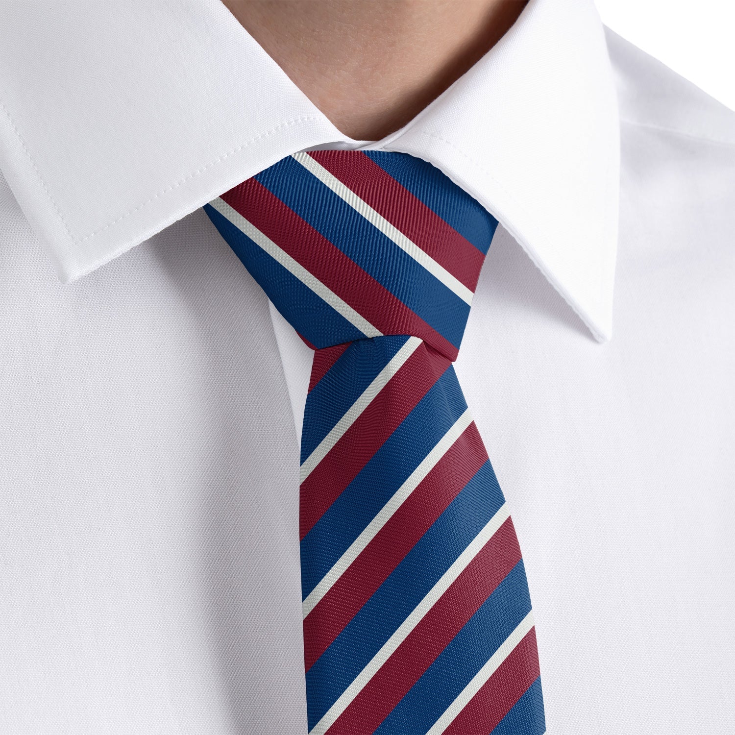 Broadway Stripe Necktie - Rolled - Knotty Tie Co.