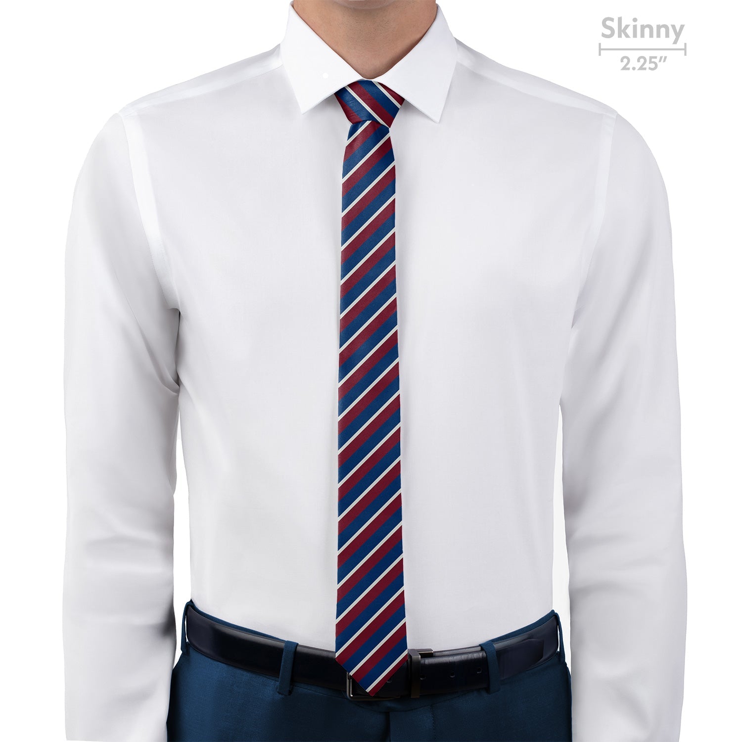 Broadway Stripe Necktie - Skinny - Knotty Tie Co.