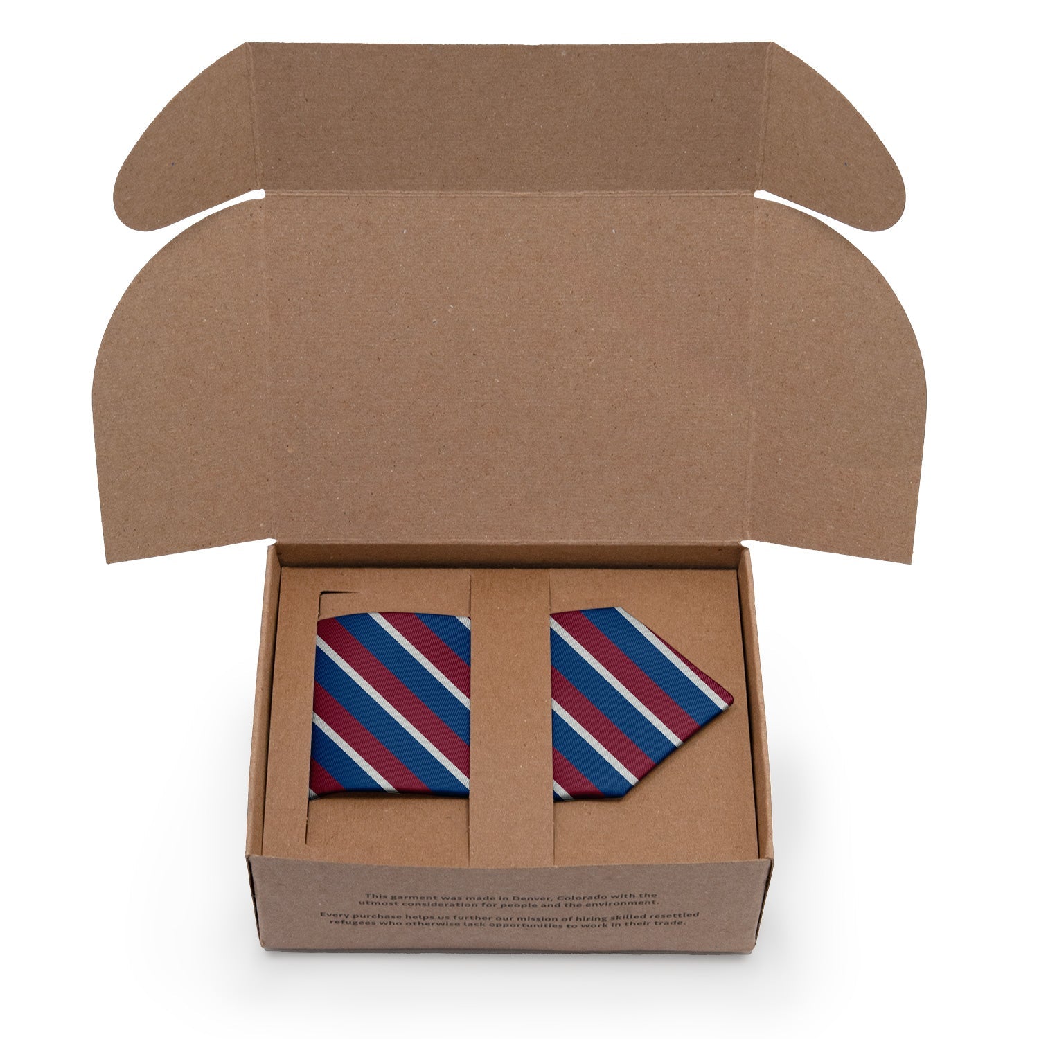 Broadway Stripe Necktie - Packaging - Knotty Tie Co.