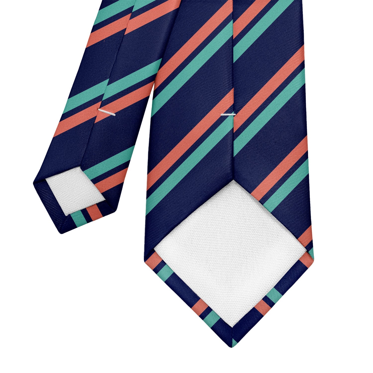 Brooklyn Stripe Necktie - Tipping - Knotty Tie Co.