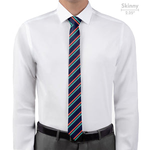 Brooklyn Stripe Necktie - Skinny - Knotty Tie Co.