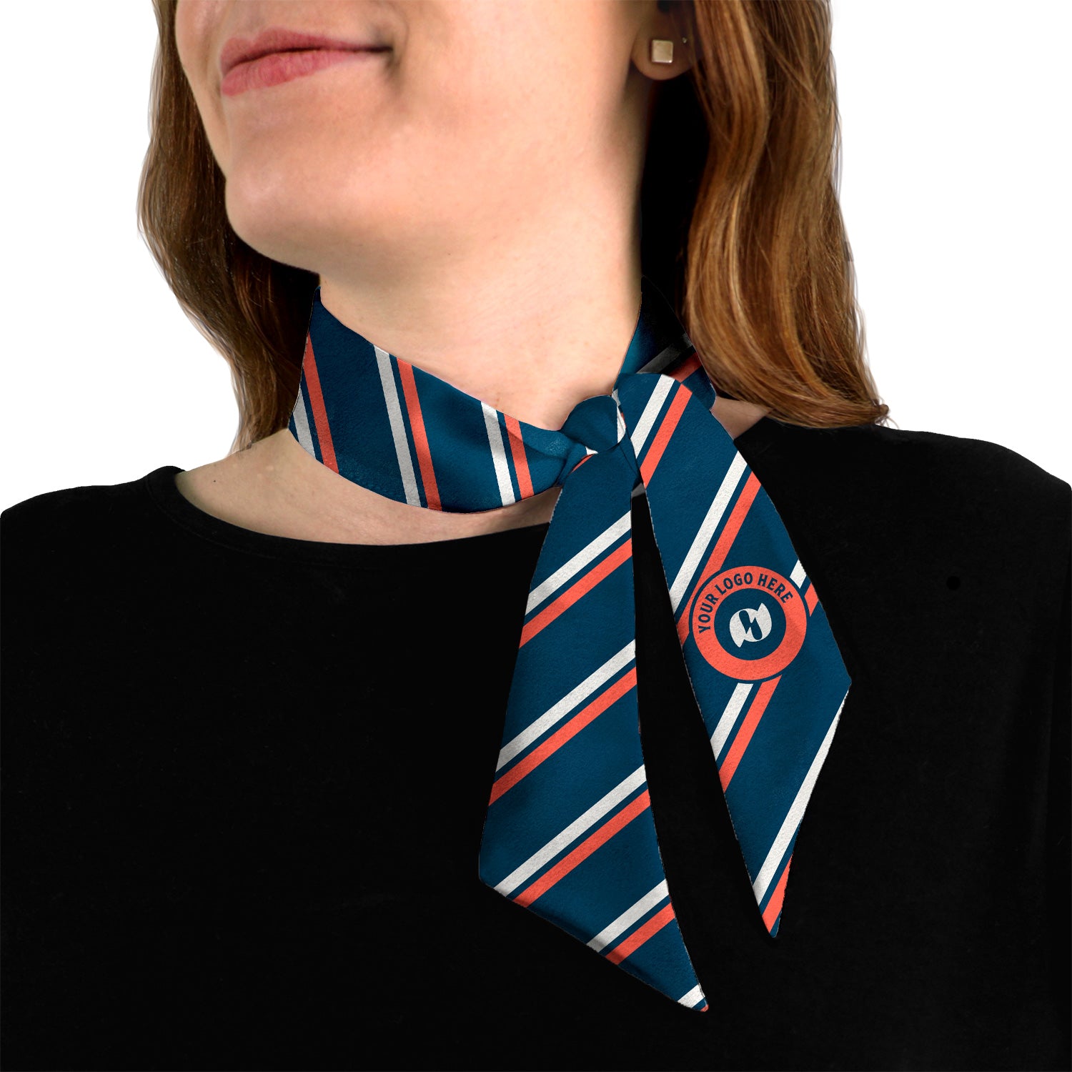 Brooklyn 1 Hair Neck Logo Scarf - Knotty Tie Co.