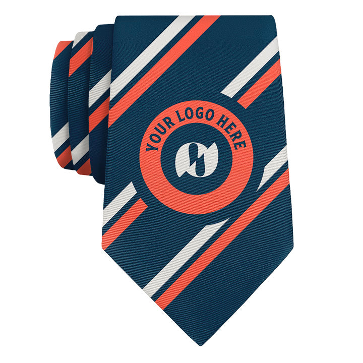 Custom Brooklyn 1 Logo Tie - Rolled - Knotty Tie Co.