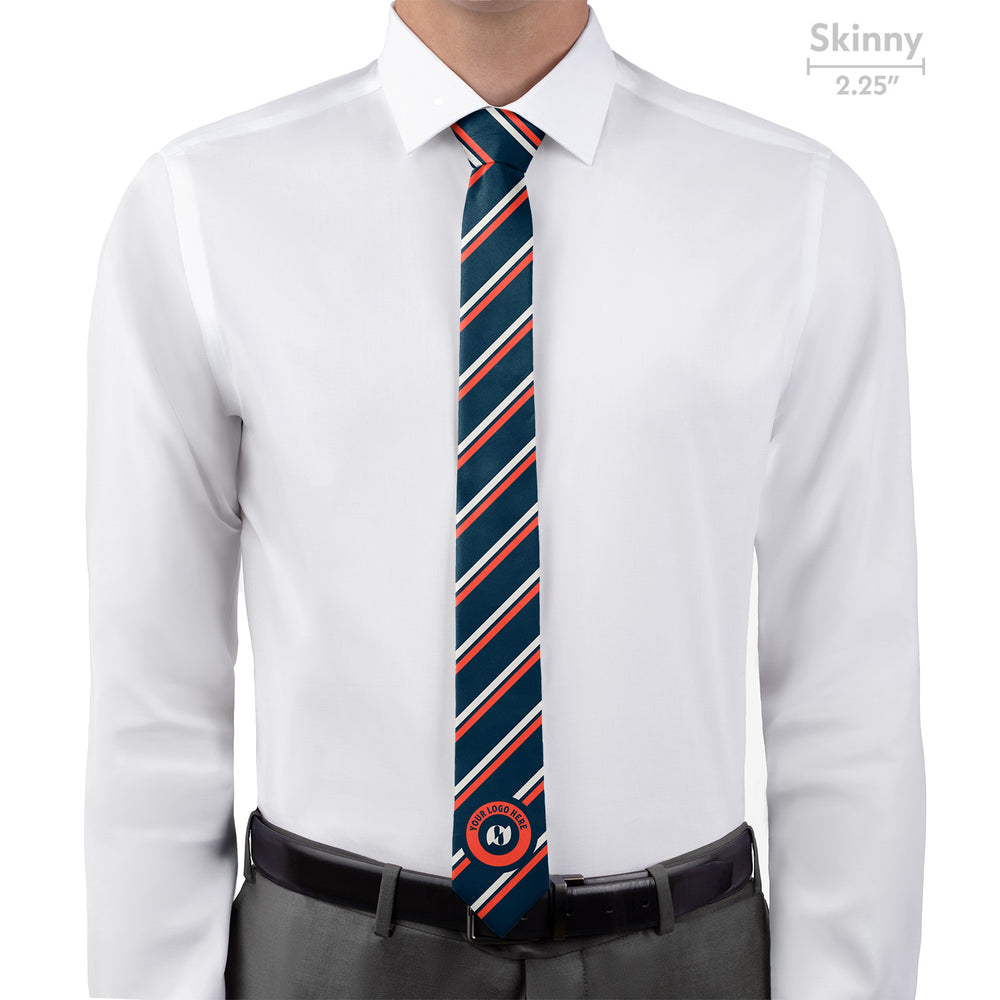 Custom Brooklyn 1 Logo Tie - Skinny - Knotty Tie Co.