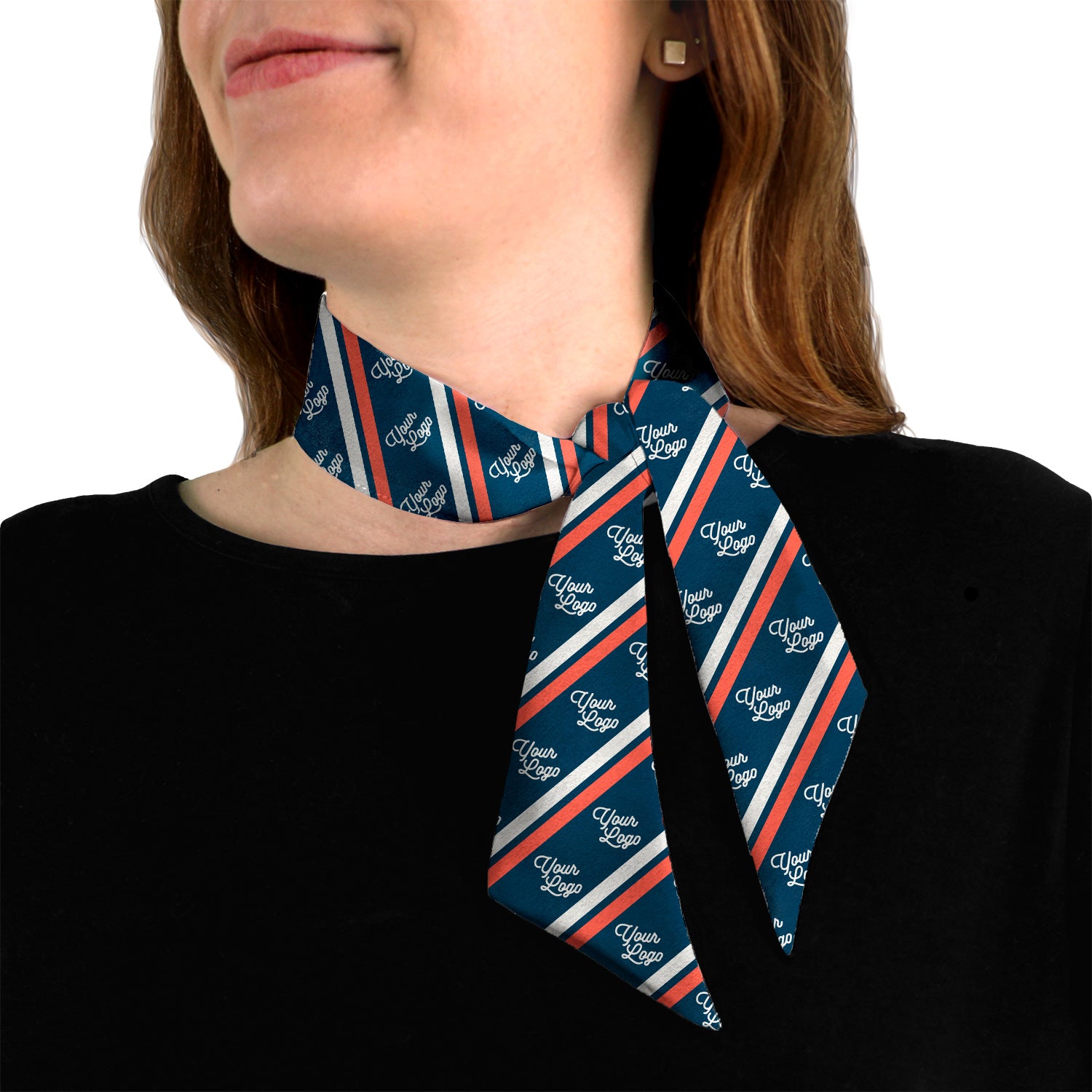 Brooklyn 2 Hair Neck Logo Scarf - Knotty Tie Co.