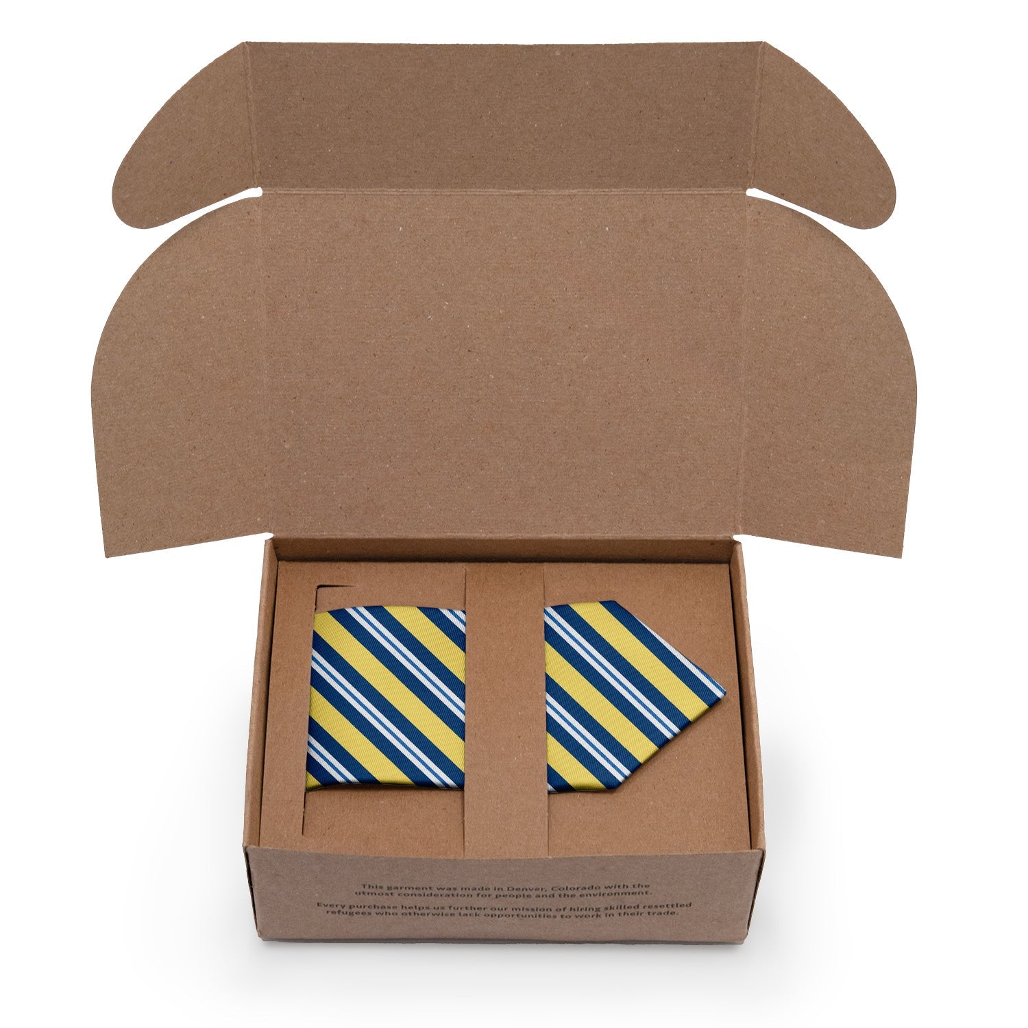 Bruce Stripe Necktie - Packaging - Knotty Tie Co.