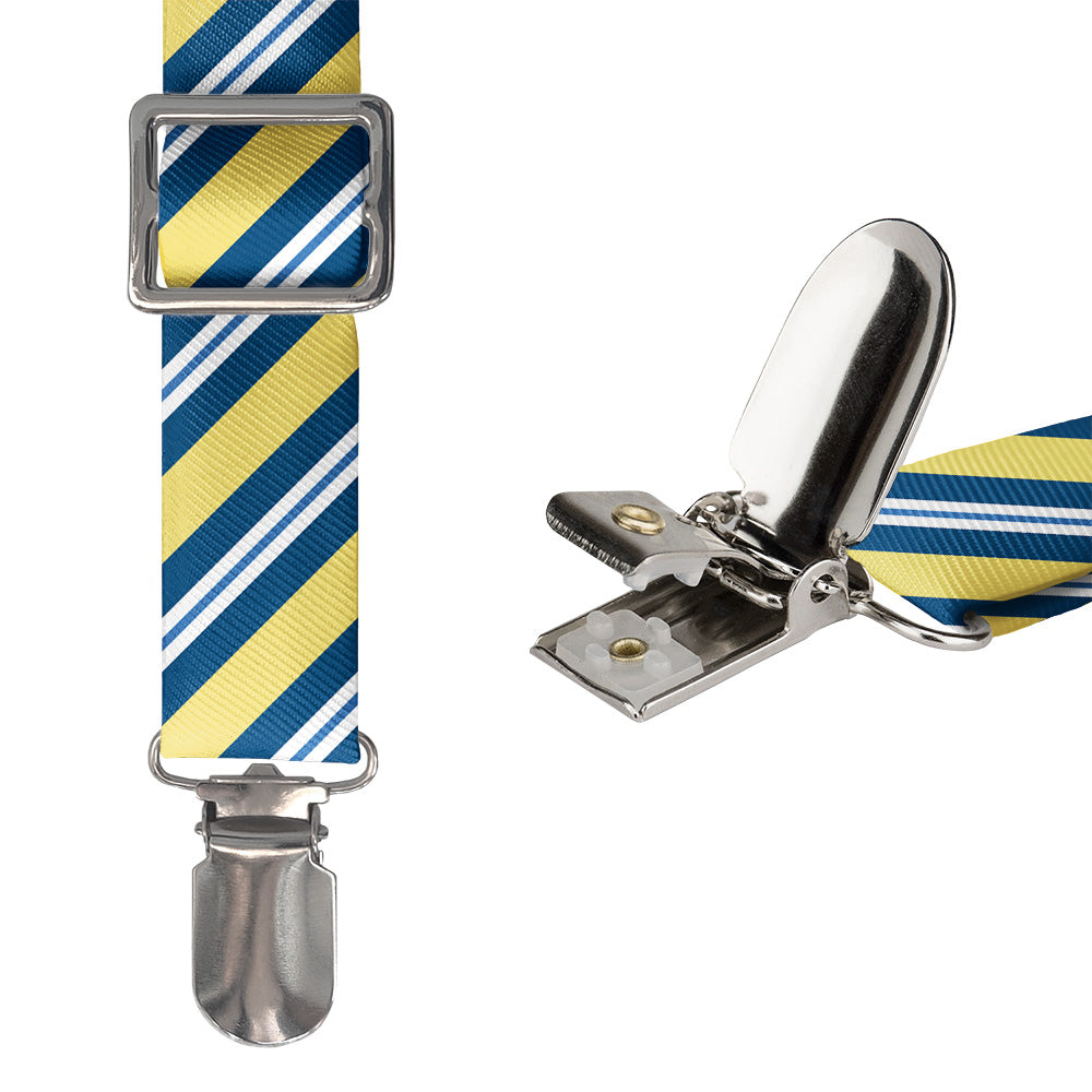 Bruce Stripe Suspenders - Hardware and Strap - Knotty Tie Co.