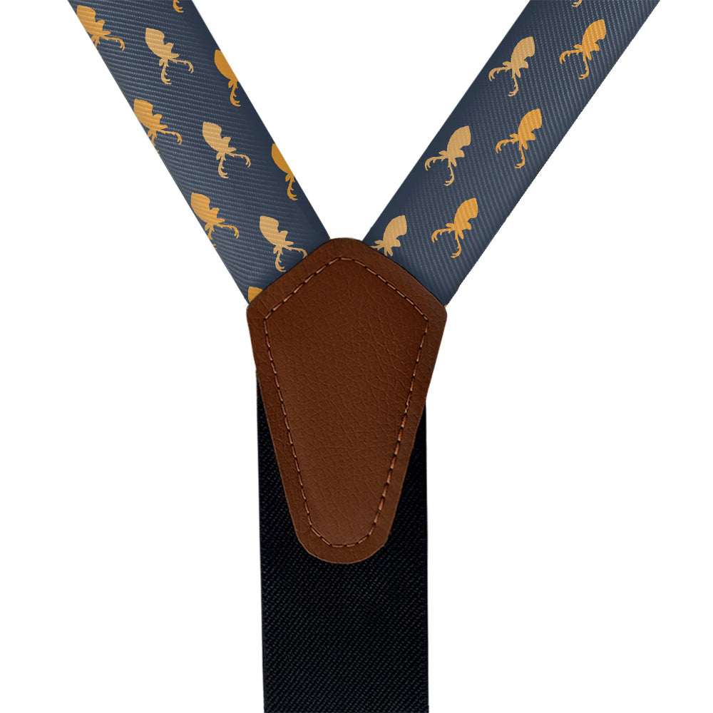 Buck Suspenders - Vegan Leather Y-Back - Knotty Tie Co.