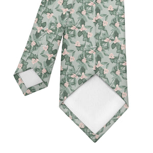 Budding Floral Necktie - Tipping - Knotty Tie Co.