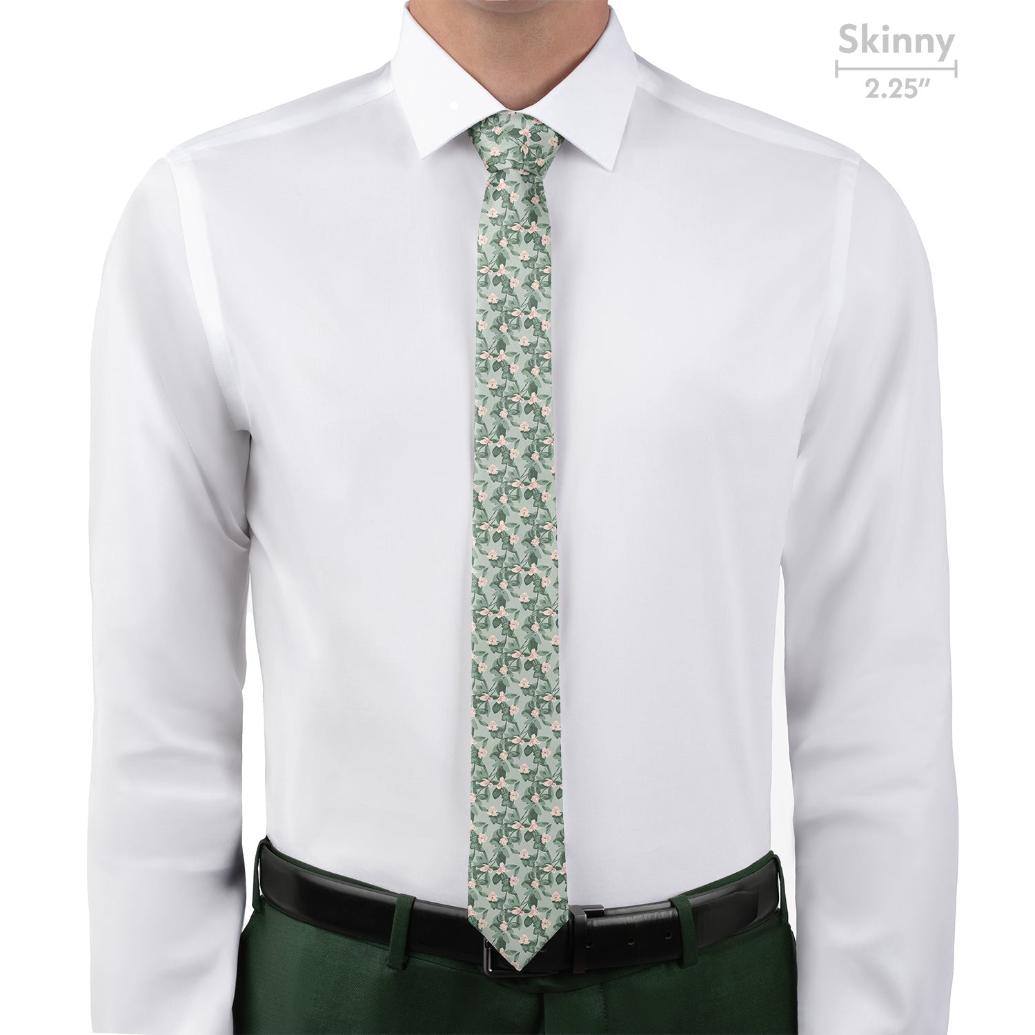 Budding Floral Necktie - Skinny - Knotty Tie Co.