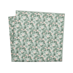 Budding Floral Pocket Square - 12" Square - Knotty Tie Co.