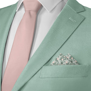 Budding Floral Pocket Square - Matching Necktie- Knotty Tie Co.