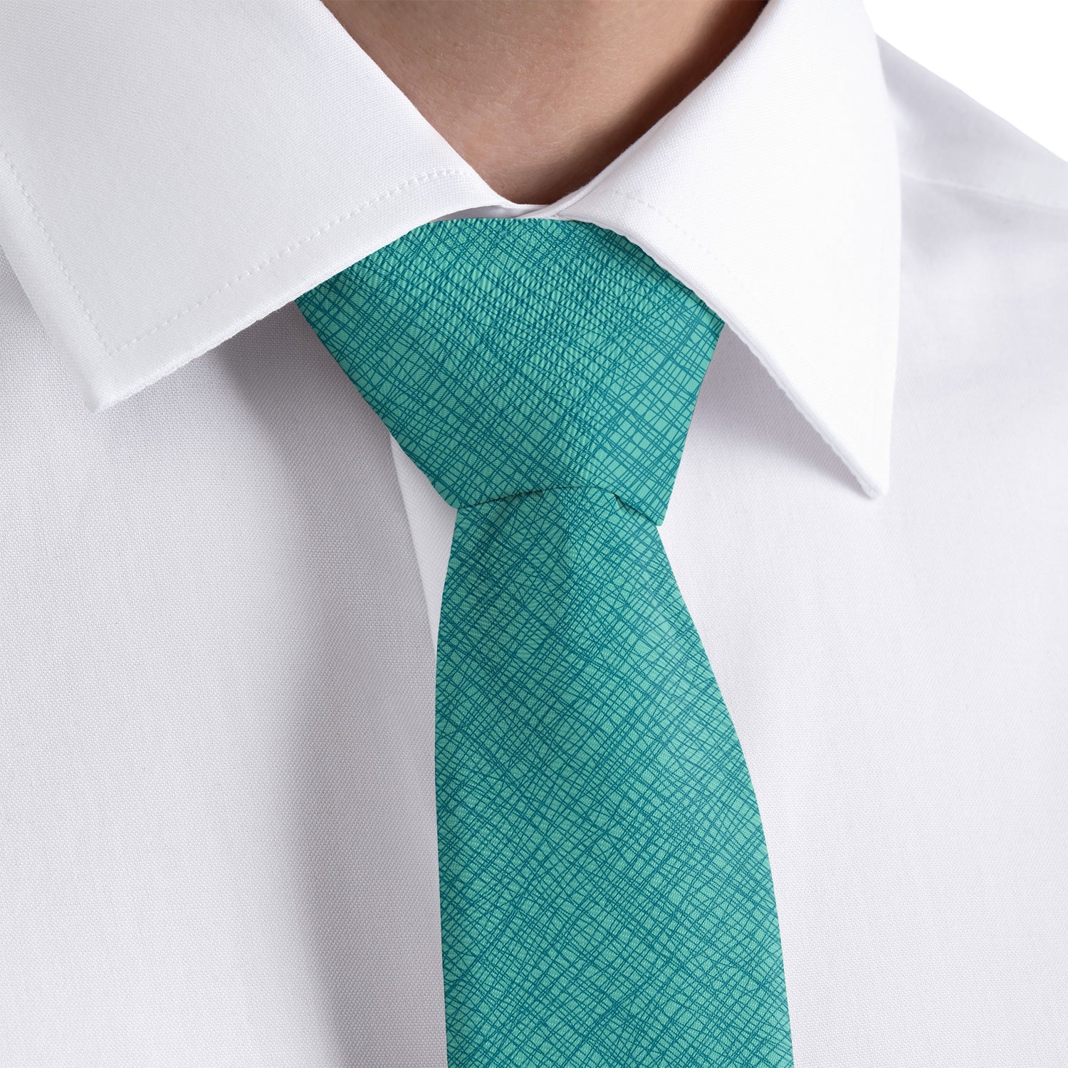 Burlap Crosshatch Necktie - Rolled - Knotty Tie Co.