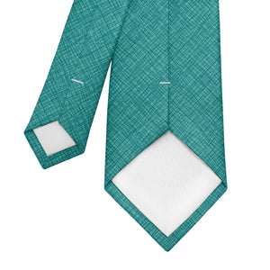 Burlap Crosshatch Necktie - Tipping - Knotty Tie Co.