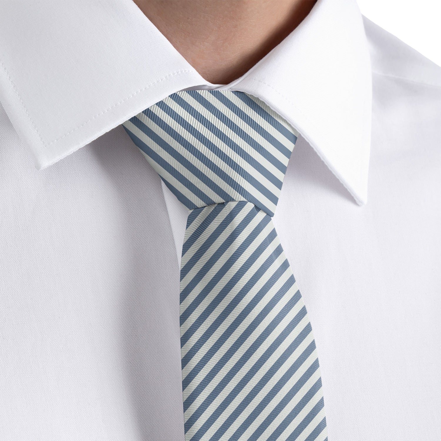 Butler Stripe Necktie - Rolled - Knotty Tie Co.