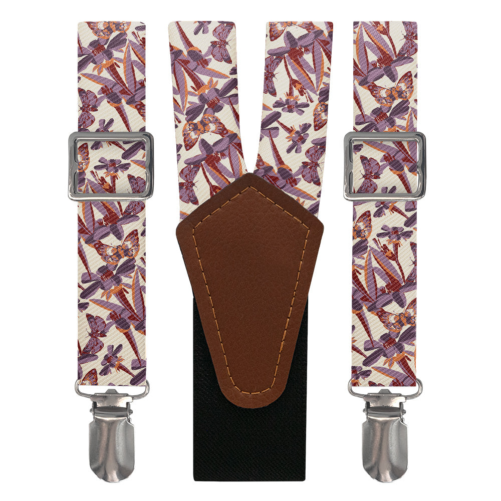 Butterfly Floral Suspenders - Main View - Knotty Tie Co.