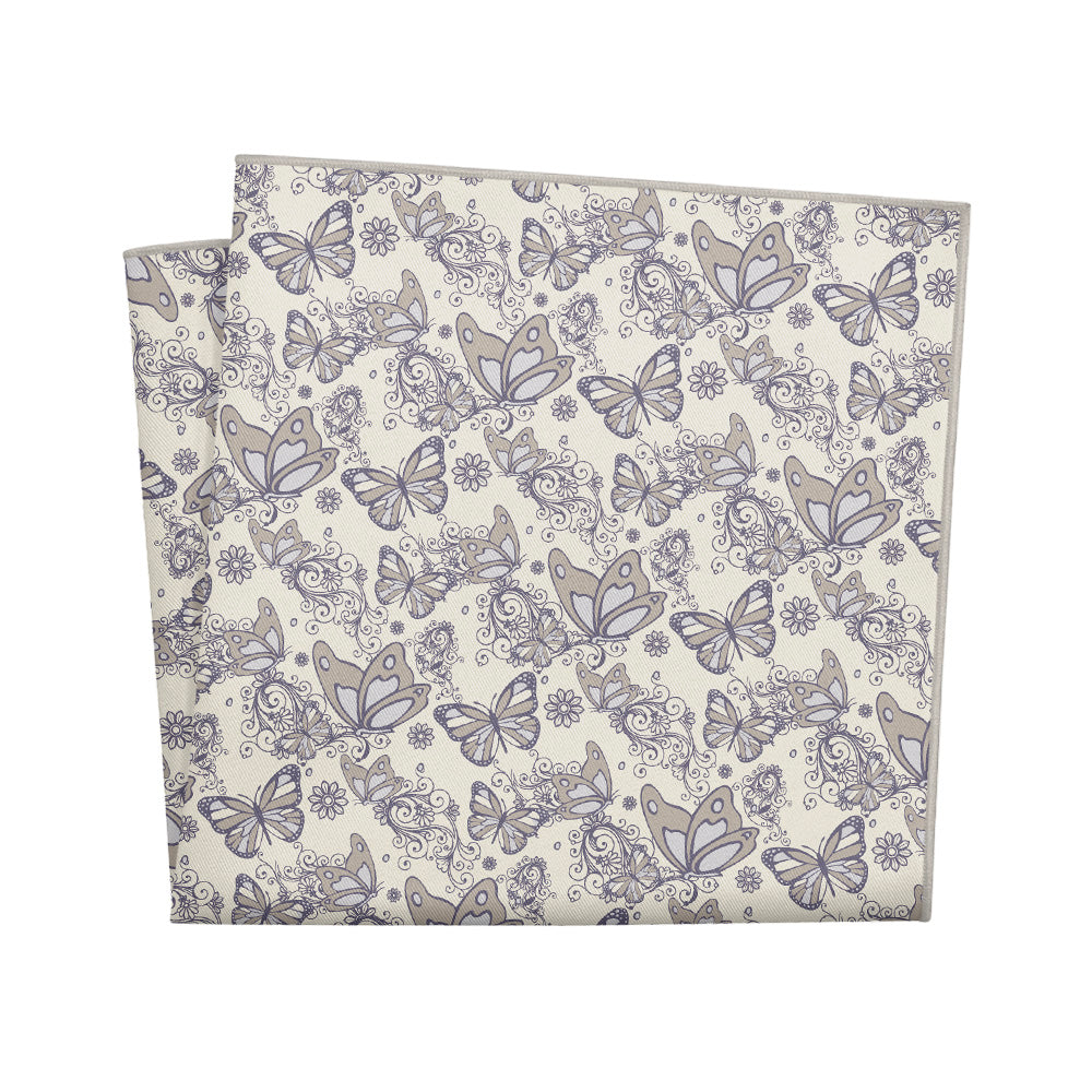 Butterfly Flutter Pocket Square - 12" Square - Knotty Tie Co.