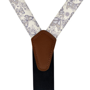 Butterfly Flutter Suspenders - Vegan Leather Y-Back - Knotty Tie Co.