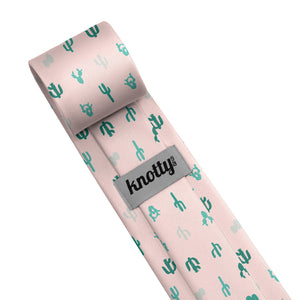 Cactus Herbage Necktie - Tag - Knotty Tie Co.