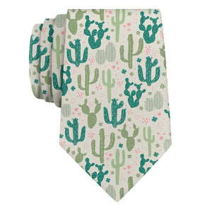 Cactus Party Necktie - Rolled - Knotty Tie Co.