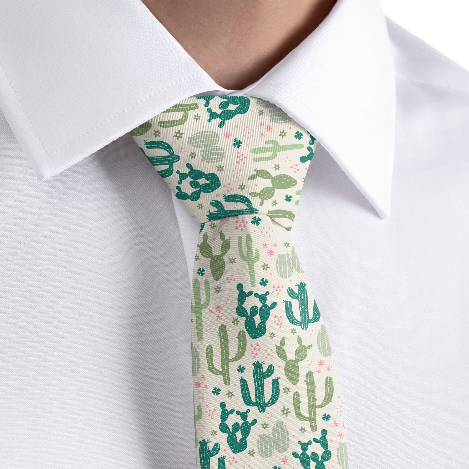 Cactus Party Necktie - Dress Shirt - Knotty Tie Co.