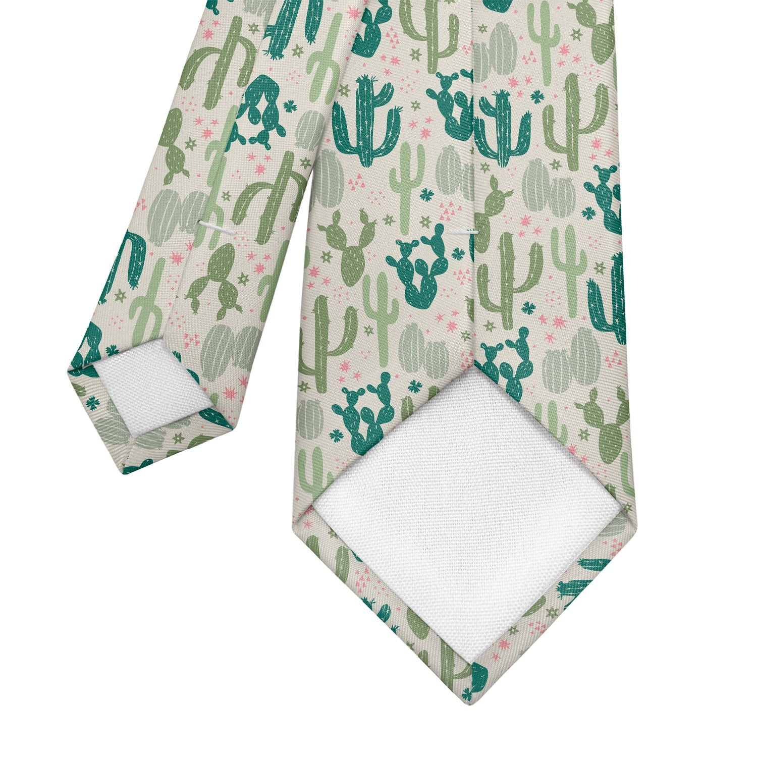 Cactus Party Necktie - Tipping - Knotty Tie Co.