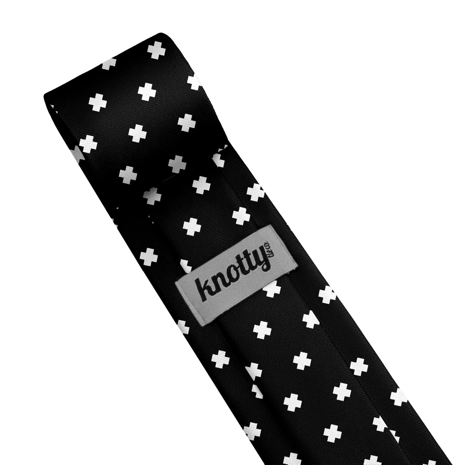 Calico Geometric Necktie - Tag - Knotty Tie Co.