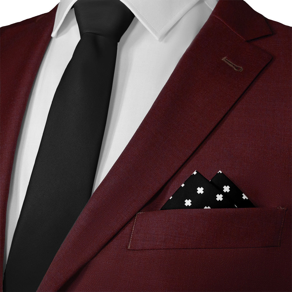 Calico Geometric Pocket Square - 12" Square - Knotty Tie Co.